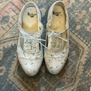 Floral Carrie Dr.Martens cutout Oxfords. Some wear but still have a lot of life.